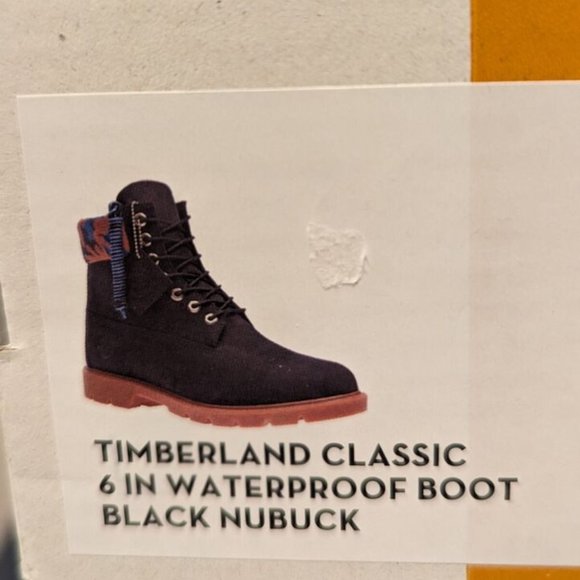 TIMBERLAND MEN'S CLASSIC 6'' INCH WATERPROOF BOOT BLACK NUBUCK A68RK ALL SIZES - Picture 6 of 8